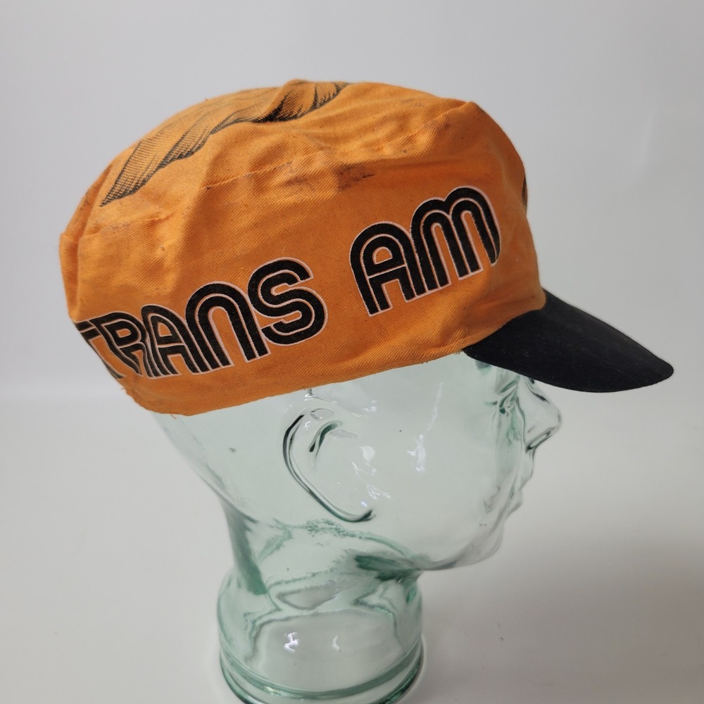 Vintage Pontiac Trans Am Firebird Painter Hat Orange Black Screaming Chicken Cap